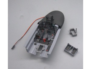 Top-Design 3D Print Scale Cockpit Panels Set For Freewing Mig-29 Twin 80mm EDF Jet - Grey  